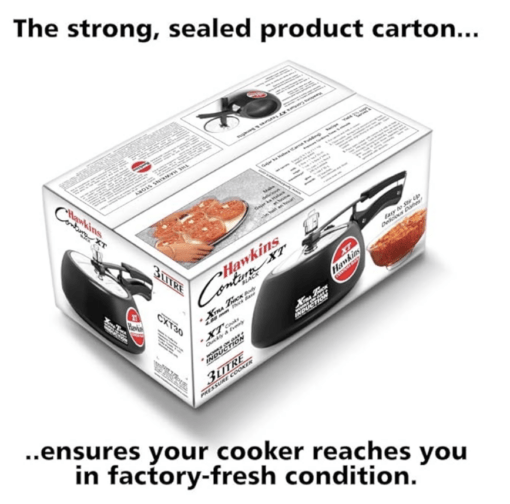 Hawkins Contura Black XT Induction Compatible Pressure Cooker, 3 Litre, Black (CXT30) - Image 4